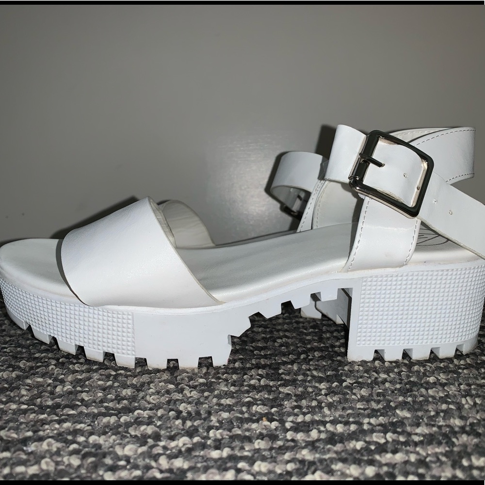 white platforms